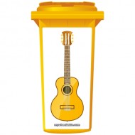 Classic Acoustic Style Guitar Wheelie Bin Sticker Panel